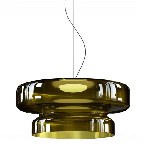 Bohemia Coloured Glass Tiered Ceiling Pendant Light Temsk