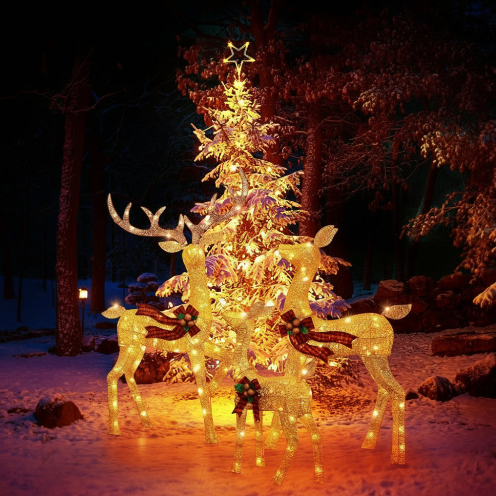 LED Reindeer Outdoor Christmas Garden Lights Display | Temsk