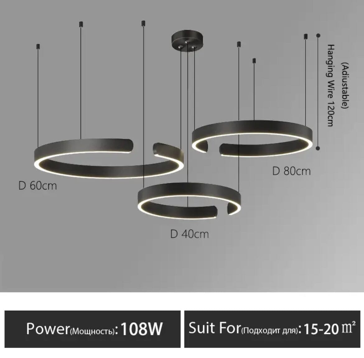 Astraelle Nordic Ring Chandelier for Modern Living Spaces | Temsk