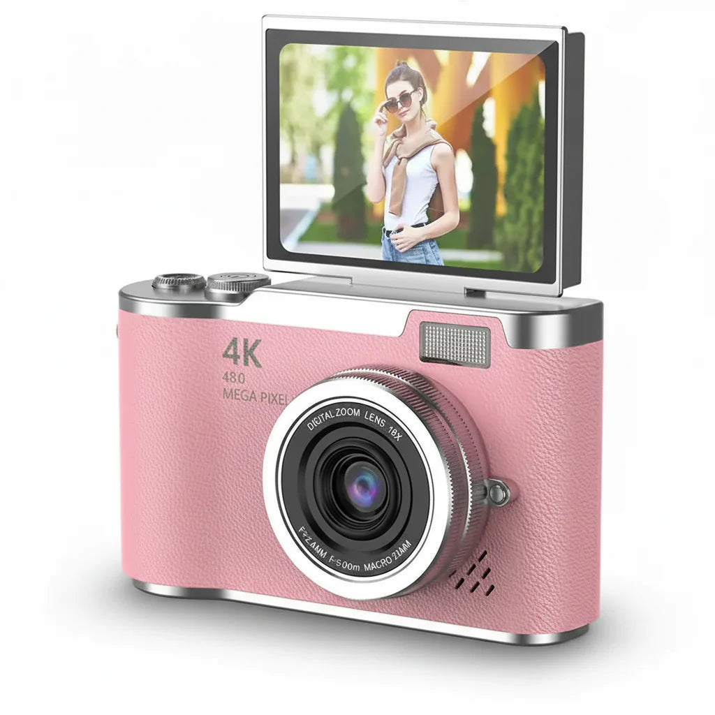 4K Flip Screen Digital Camera With 48MP And 8X Zoom For Photos And Video | Temsk