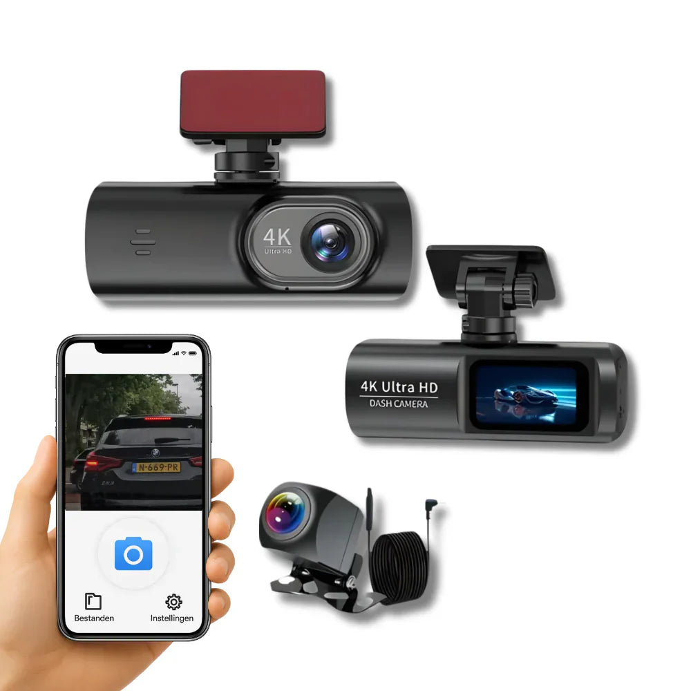Autokamera s 4K, WiFi, GPS a nočním viděním pro všechna vozidla | Temsk