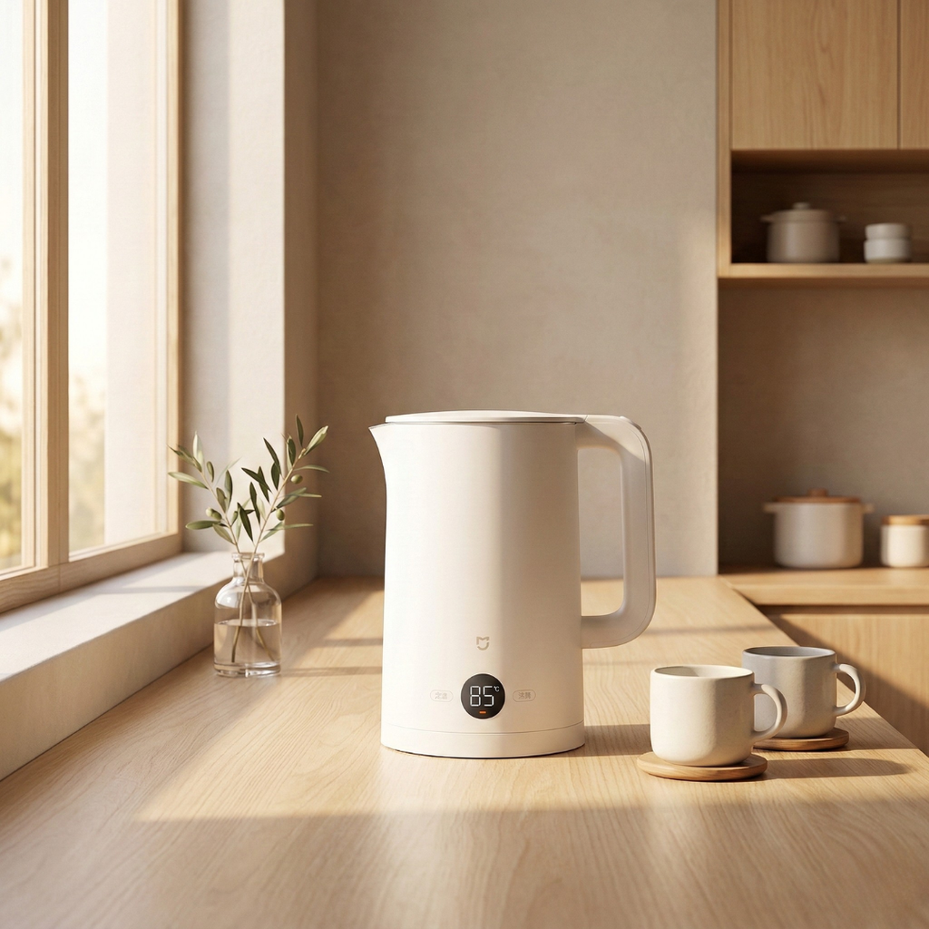 Stainless Steel Electric Kettle 1.7L Capacity For Home Kitchen | Temsk