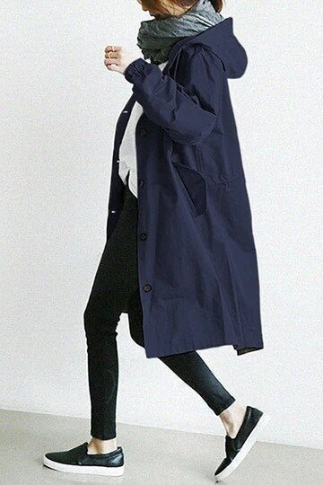 AuroraWeave Fashionable Trench Coat For Women Long Style Seasonal 2024 | Temsk