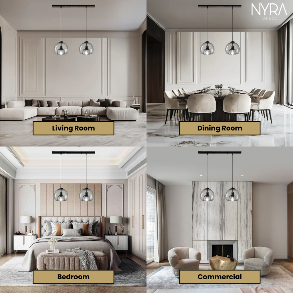 Lampade a sospensione Aurelia in vetro per cucine moderne e altro | Temsk