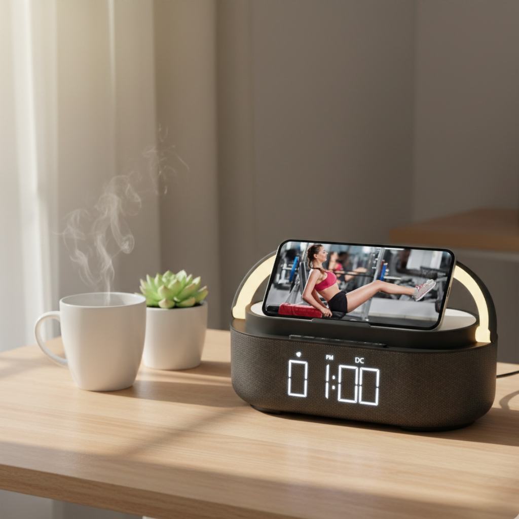 Bezdrátový nabíjecí Bluetooth reproduktor s funkcemi | Temsk