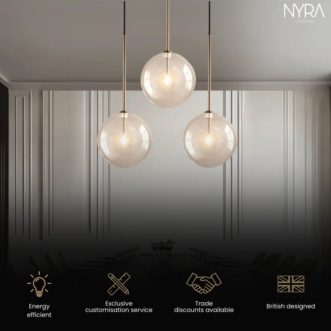 Lunel Glass Ball Pendant Light for Nordic Modern Homes | Temsk