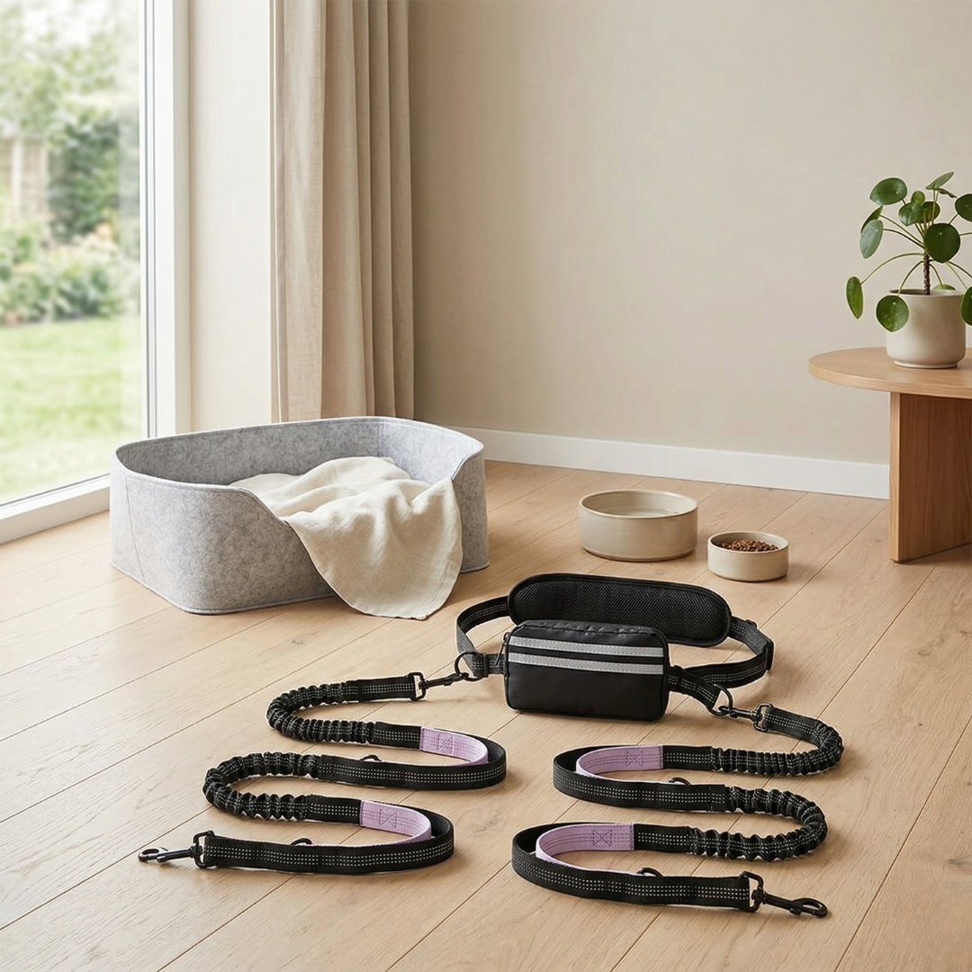 Hands-Free Dog Leash With Pouch For Everyday Walks | Temsk