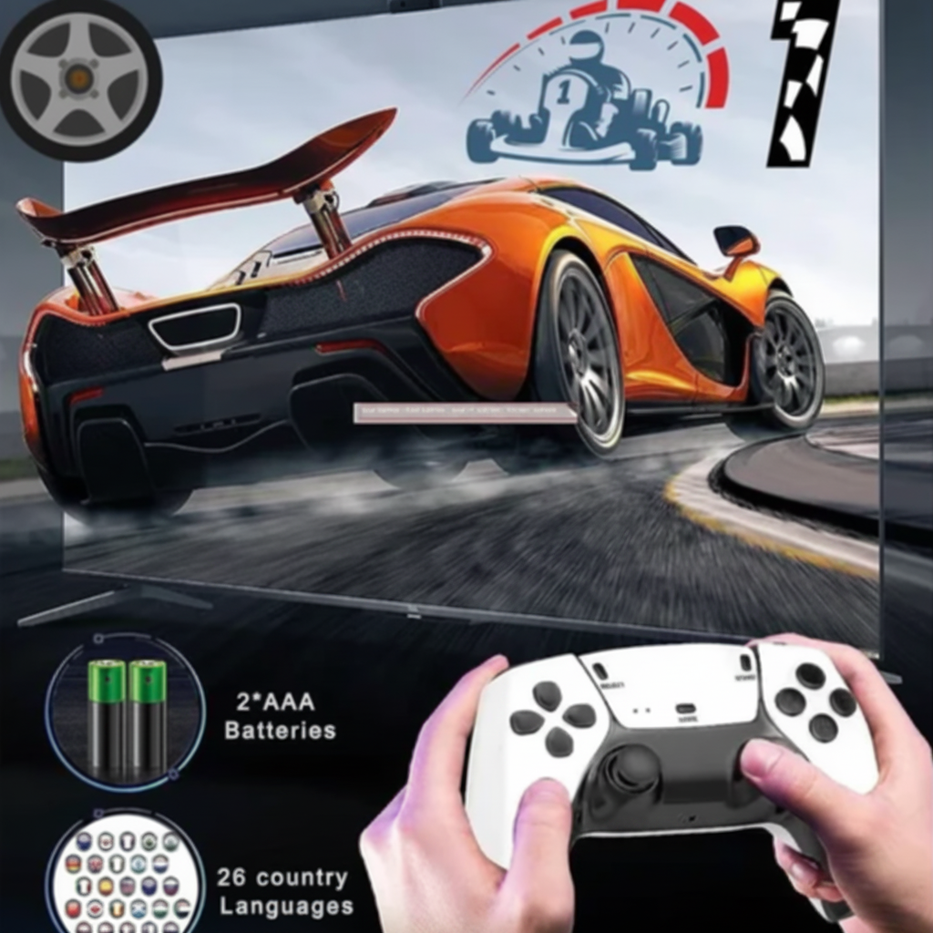 4K Retro Gaming Console Stick With Wireless Controllers | Temsk