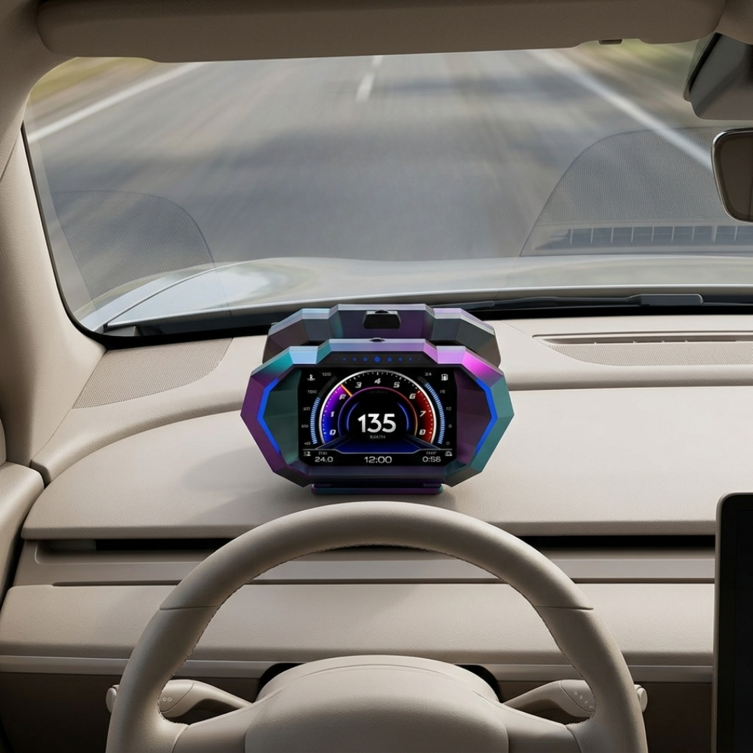 GPS Heads-Up Display for Vehicles and Real-Time Data | Temsk