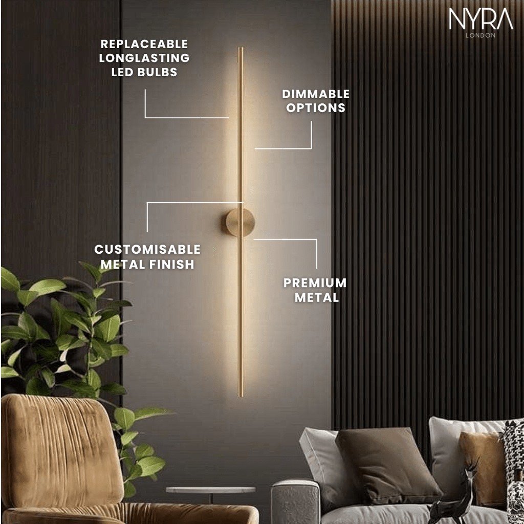 LumaNova Tube Wall Light for Modern Interiors and Living Spaces | Temsk