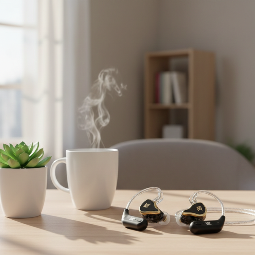 Auriculares Com Fio Hybrid Driver para Audição e Chamadas Diárias | Temsk