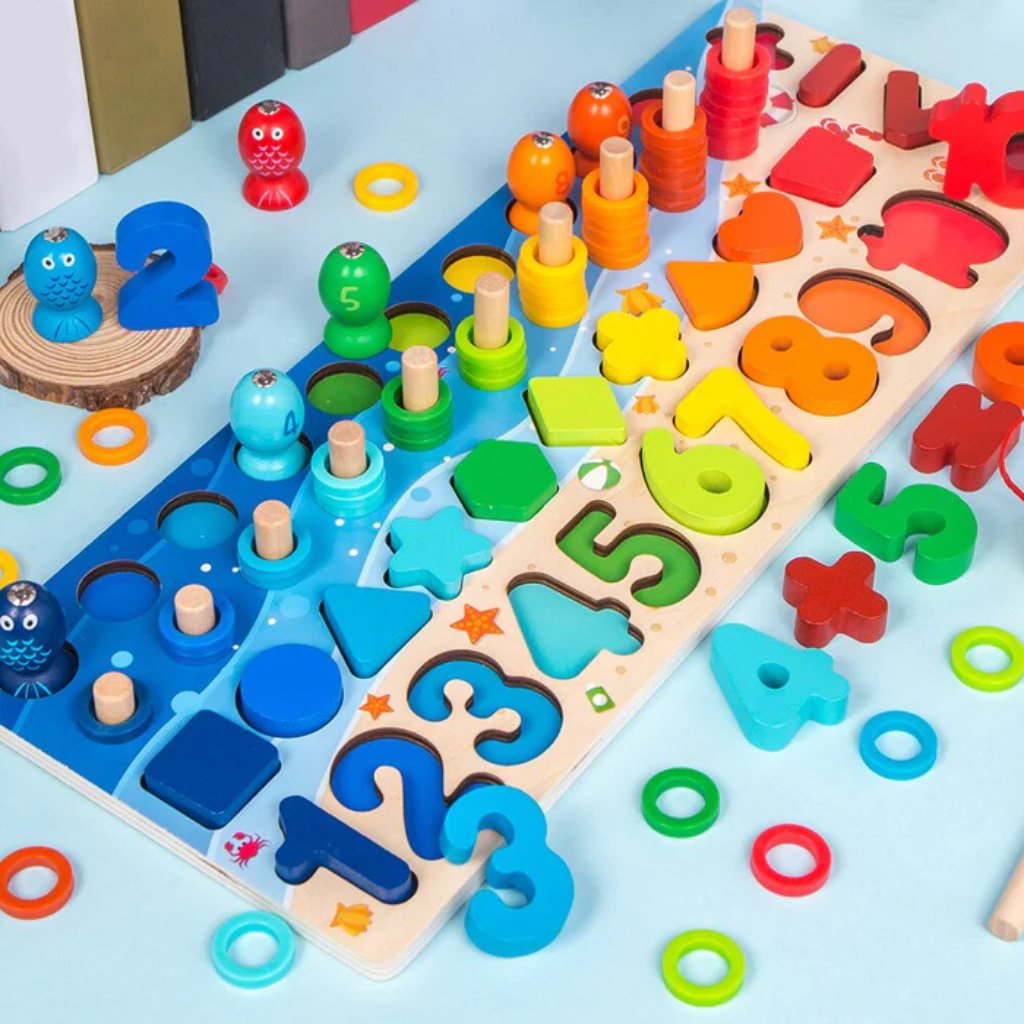 Montessori Activity Board Wooden Toy For Toddlers Learning | Temsk