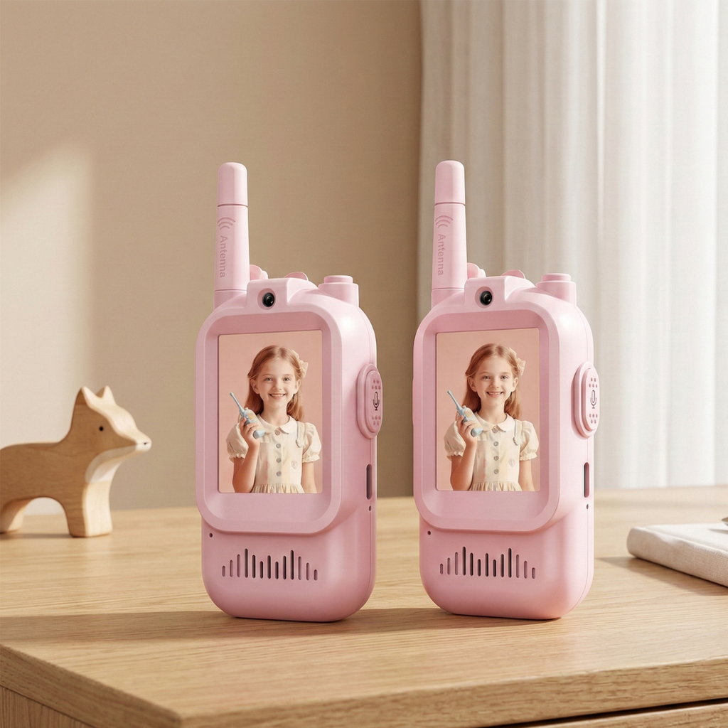 Video Walkie Talkies for Kids Ages 3 to 6 for Playtime Communication | Temsk