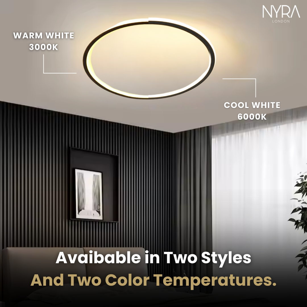 LumaEdge Slim LED Ceiling Lamp For Modern Interiors With Minimalist Glow | Temsk