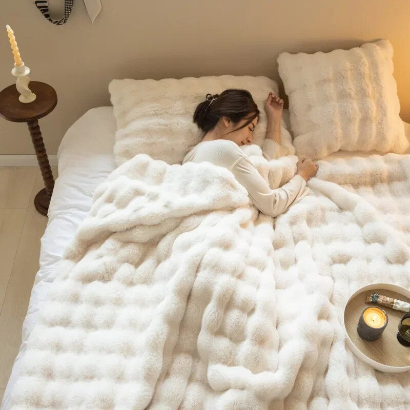 Warm Wool Blanket From CozyNest For Chilly Nights At Home | Temsk