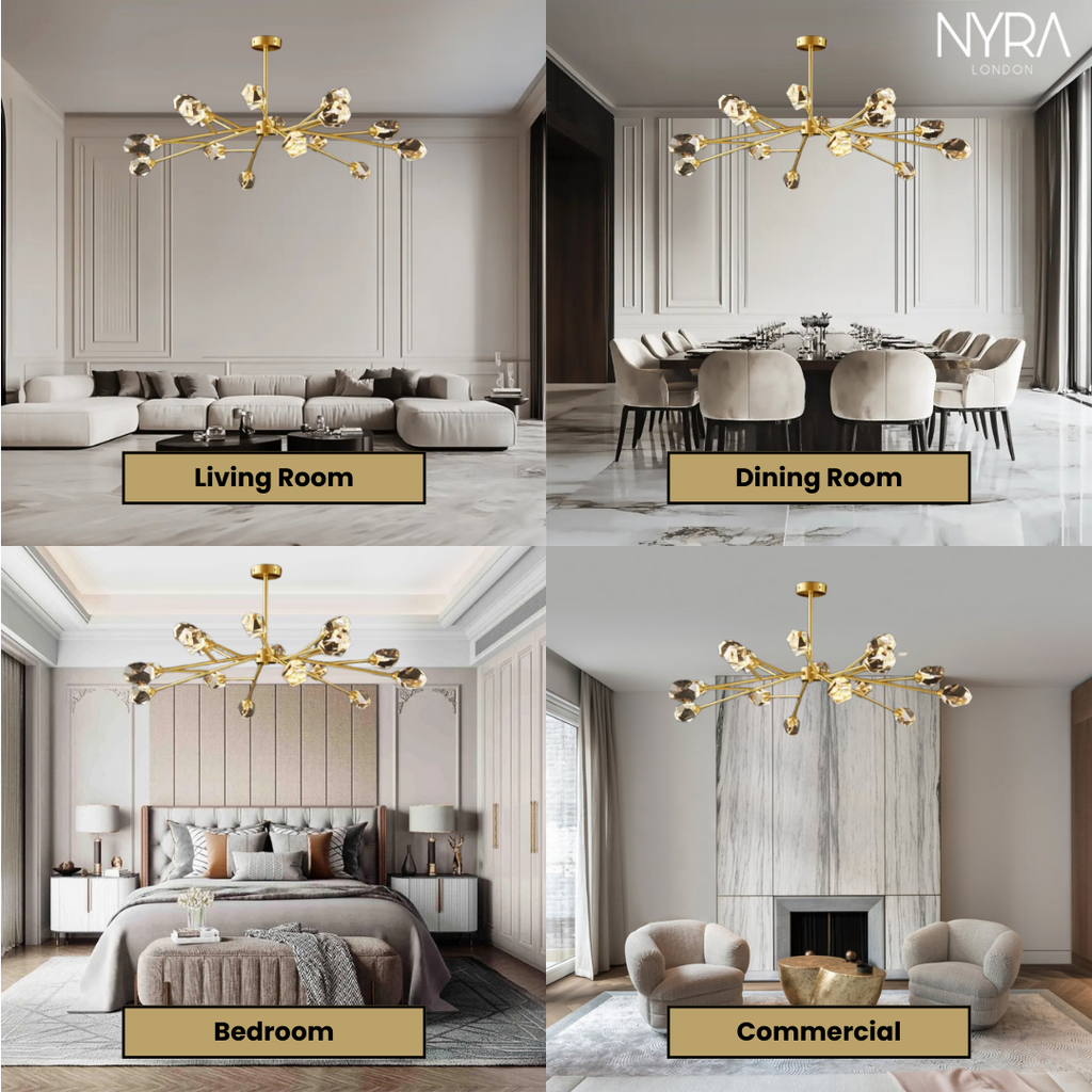 Aurelia Crystal Pendant Light With Modern Design And Bright Beams | Temsk