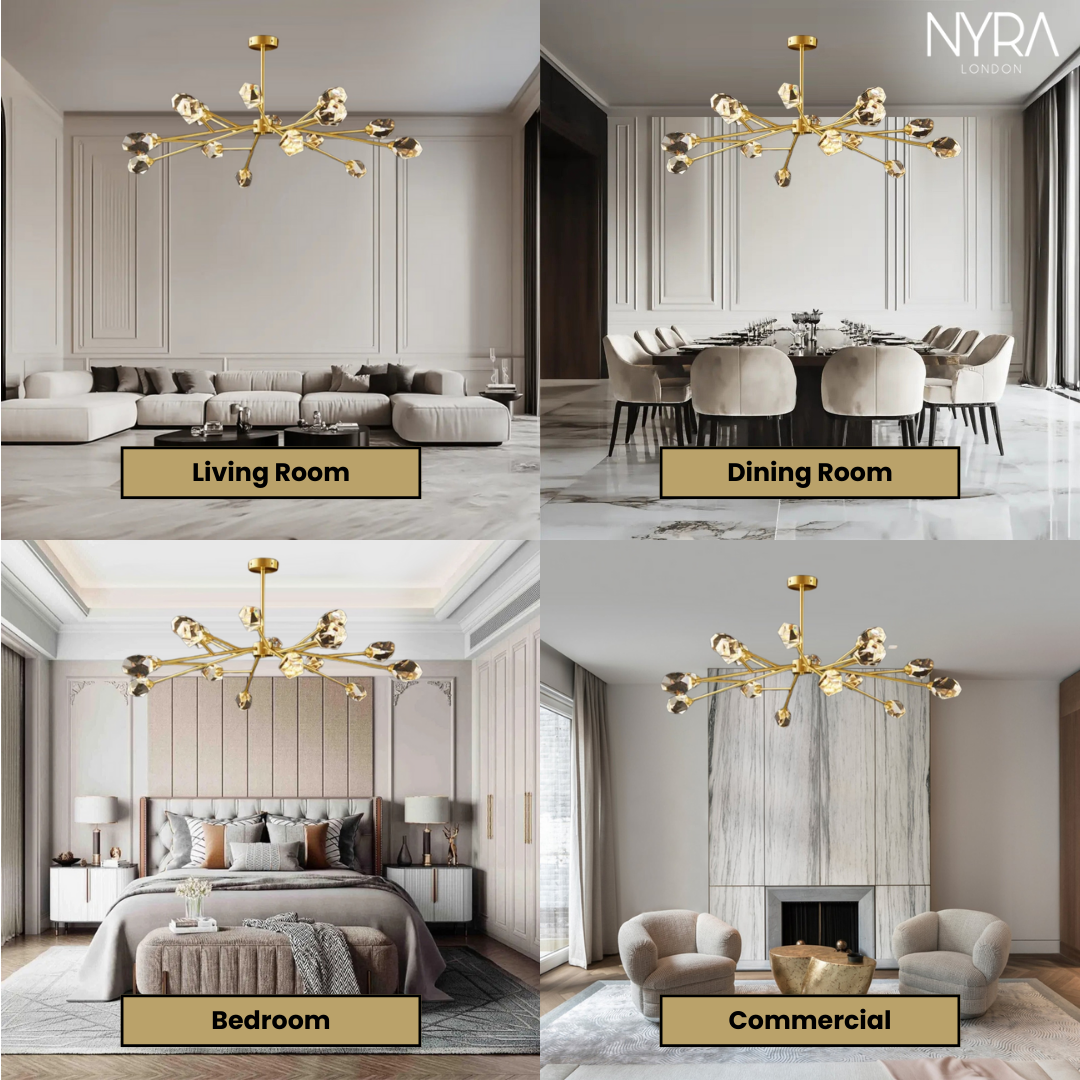 Aurelia Crystal Pendant Light With Modern Design And Bright Beams | Temsk