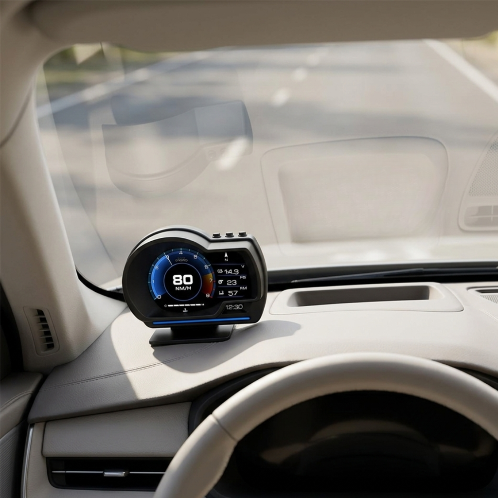 OBD2 Car Head-Up Display For Vehicles Dash Information Readout | Temsk