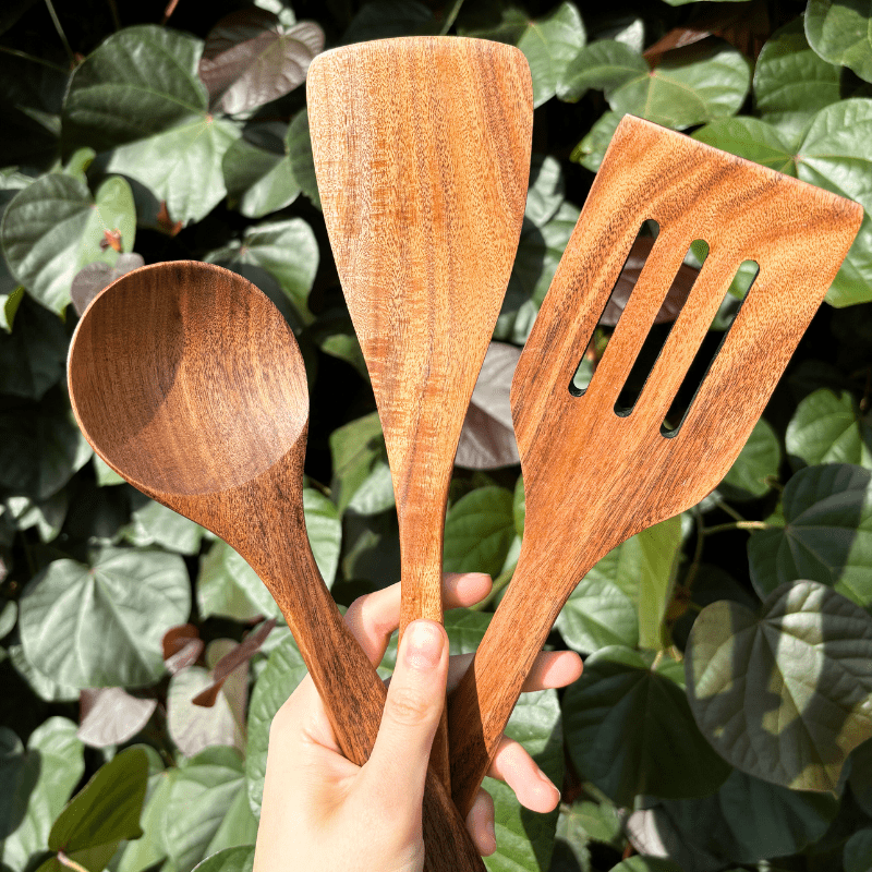 Sustainable TerraWood Wooden Utensil Set For Cooking | Temsk