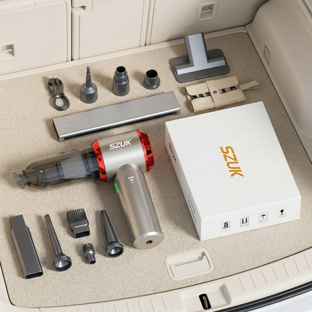 Compact Handheld Car Vacuum Cleaner For Car Interiors | Temsk