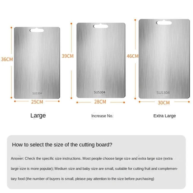 AeroGuard Stainless Steel Chopping Board Antibacterial and Scratch Resistant | Temsk