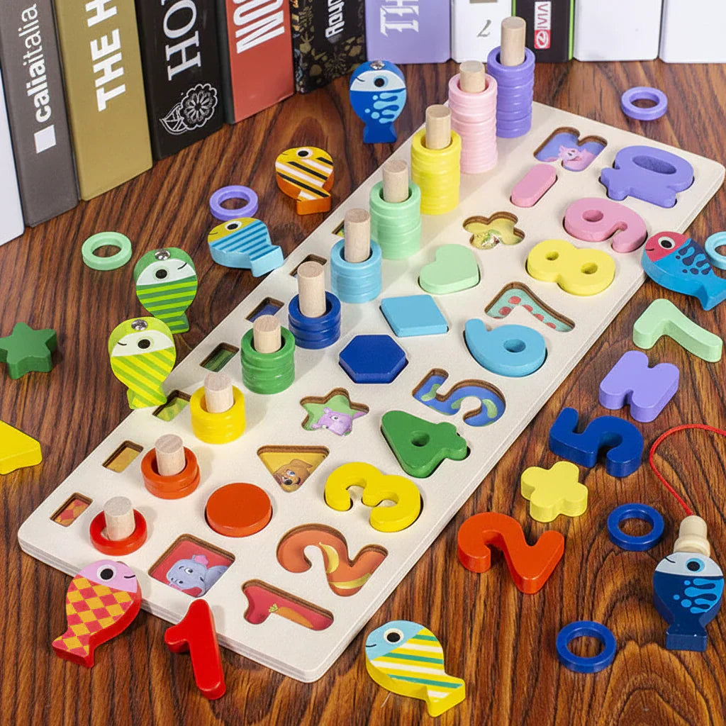 Montessori Activity Board Wooden Toy For Toddlers Learning | Temsk
