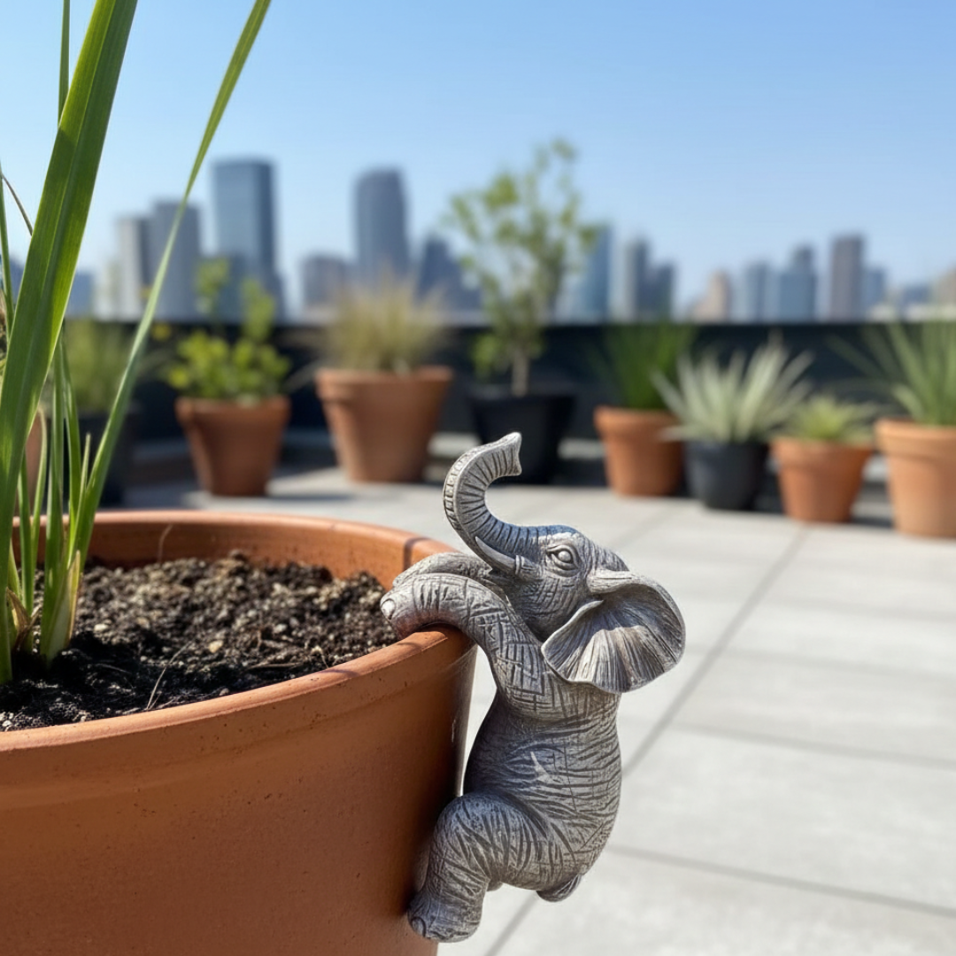 Elephant Climbing Wall Sculpture For Home Decor Display | Temsk