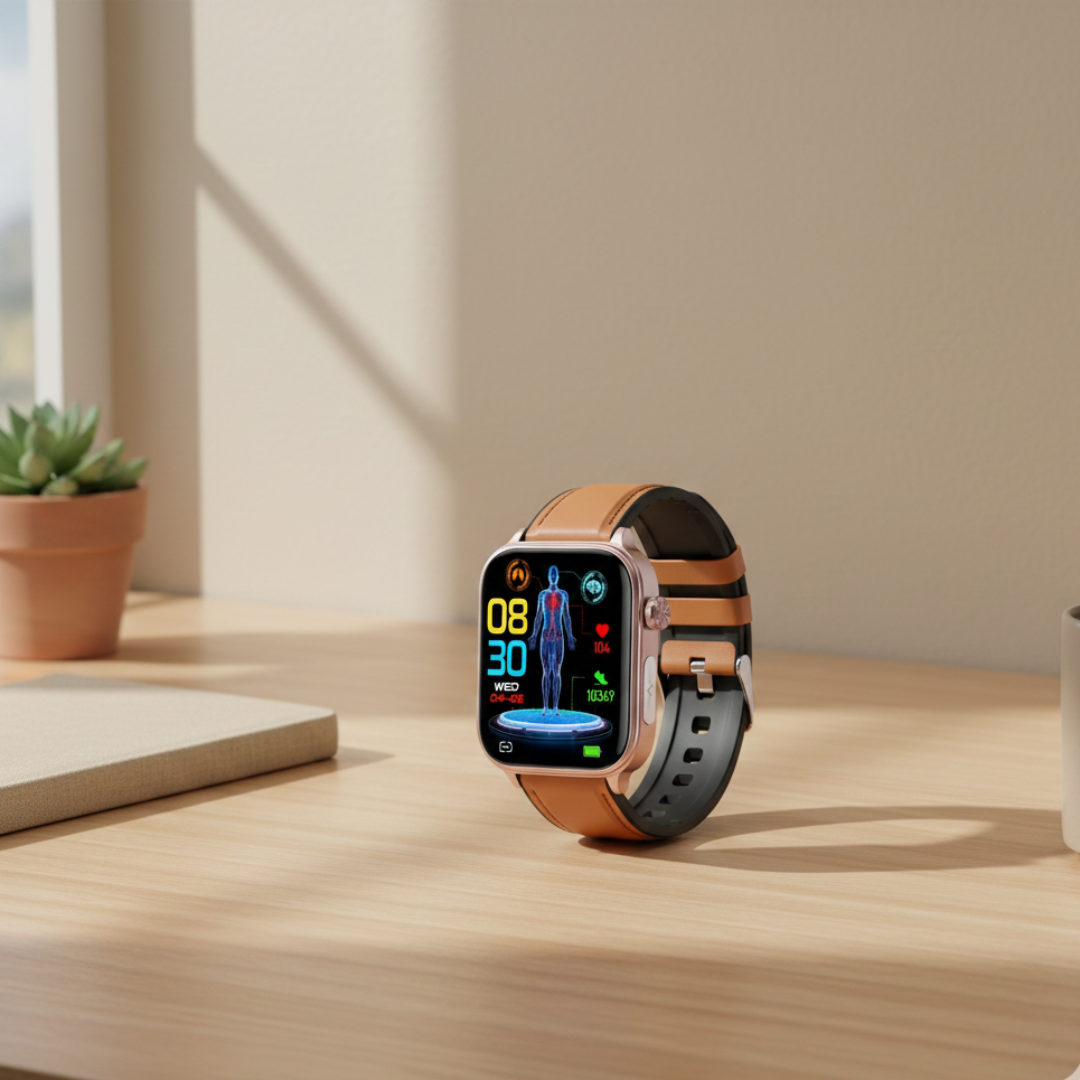 Smartwatch With AMOLED Display And Bluetooth Calling Waterproof Everyday Wear | Temsk
