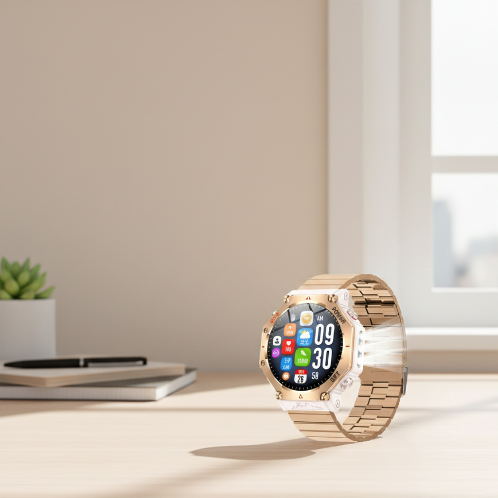 AMOLED GPS Smartwatch Waterproof Outdoor Watch With Compass And Altimeter | Temsk