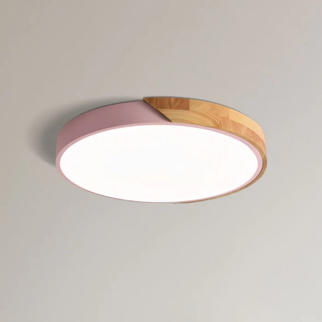 Træloftslampe med skandinavisk stil og varm LED-glød | Temsk