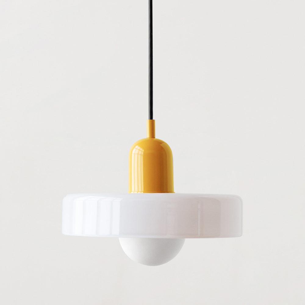 Nordische Pendelleuchte mit Retro-Glas-Look für bunte moderne Räume | Temsk