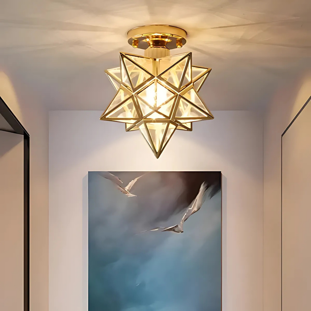 Xelio LED Deckenlampe geometrisches Stern-Design Leuchte | Temsk