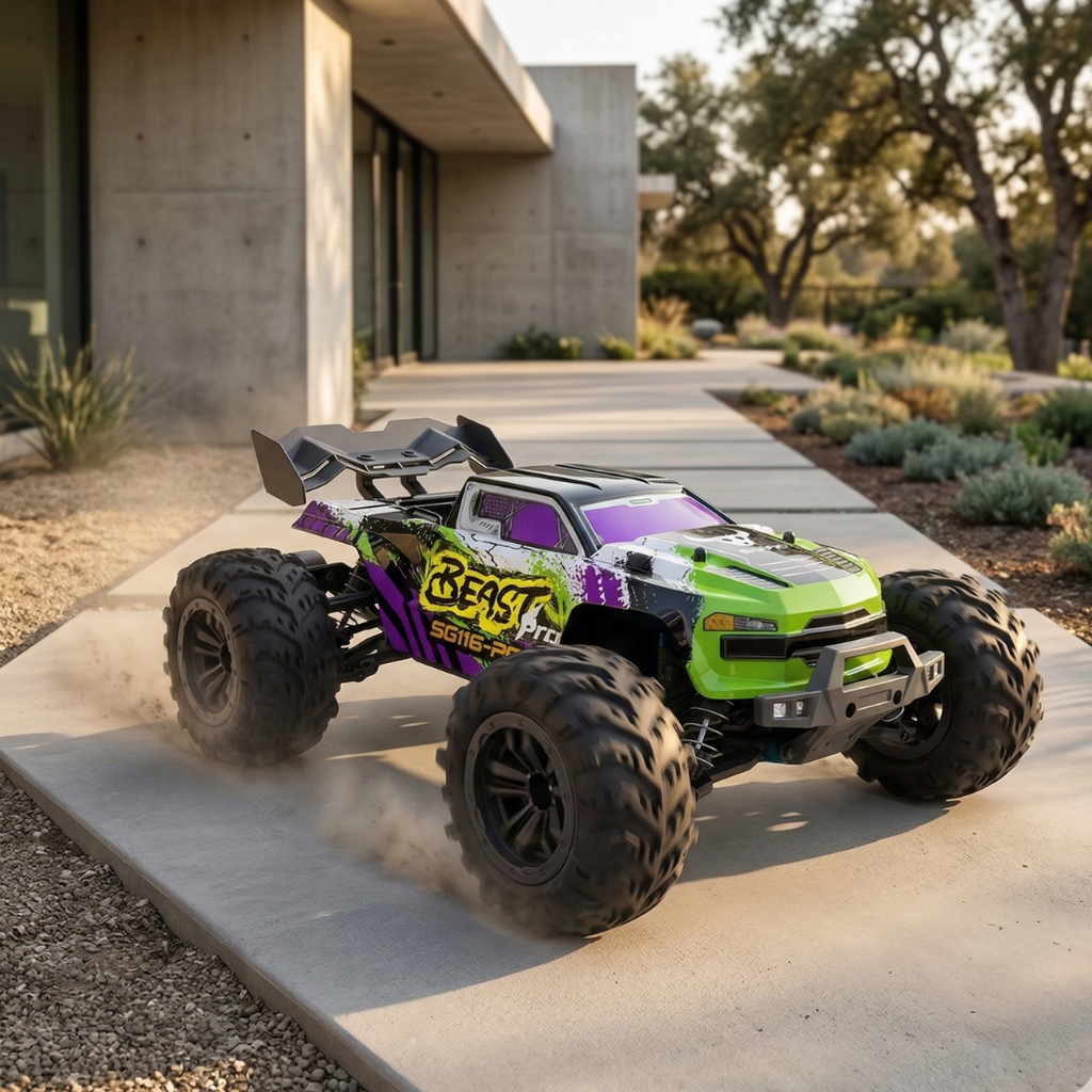 1:16 Scale 4WD High-Speed Brushless RC Car for Off-Road Remote Control Truck | Temsk