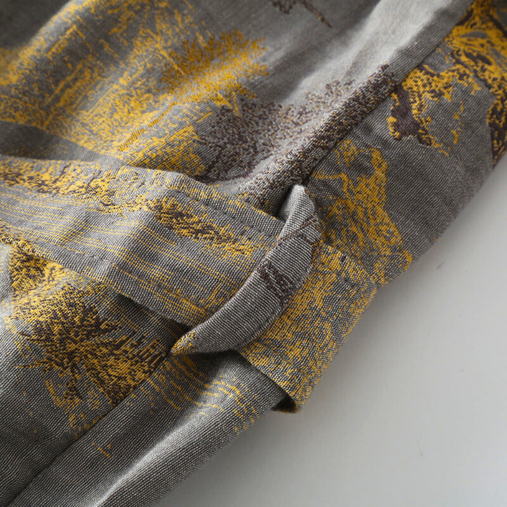 Lumenvale Rustic Kimono Robe Made Of Pure Cotton Fabric | Temsk