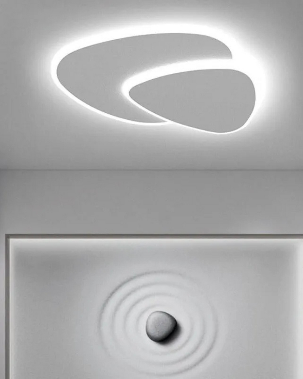 Asymmetrical Ceiling Light With LED Warm Glow For Modern Living Spaces | Temsk