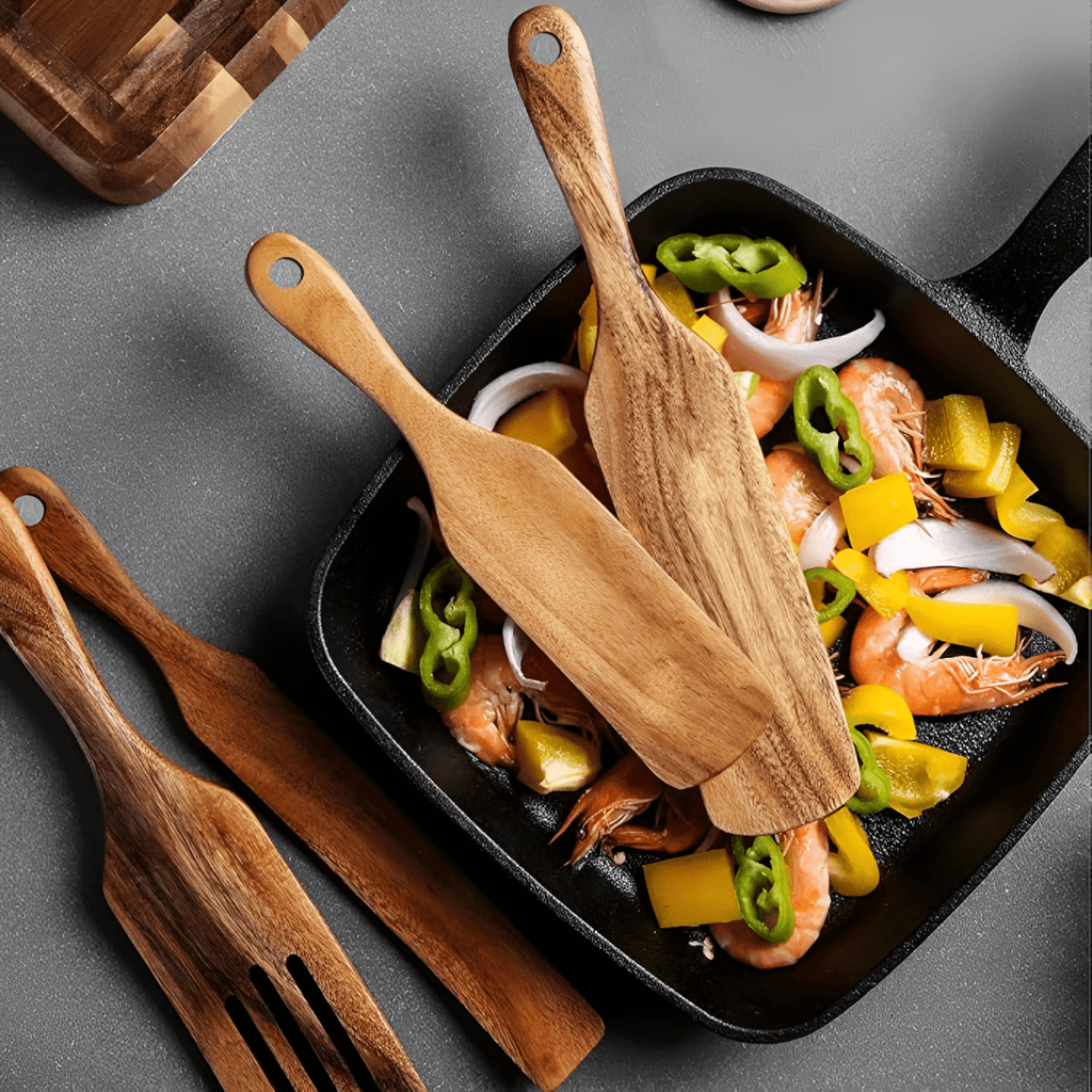 TerraWood Teak Kitchen Set Sustainable And Durable For Every Preparation | Temsk