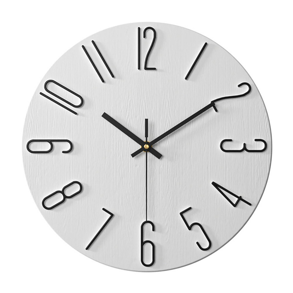 Edle minimalistische Wanduhr mit modernen goldenen Akzenten | Temsk