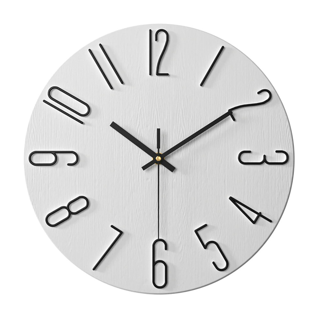 Edle minimalistische Wanduhr mit modernen goldenen Akzenten | Temsk