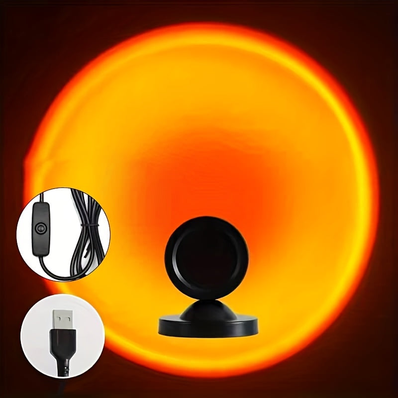 Ambient Sunset Projektionslicht mit USB-Stromversorgung für entspannende Räume | Temsk