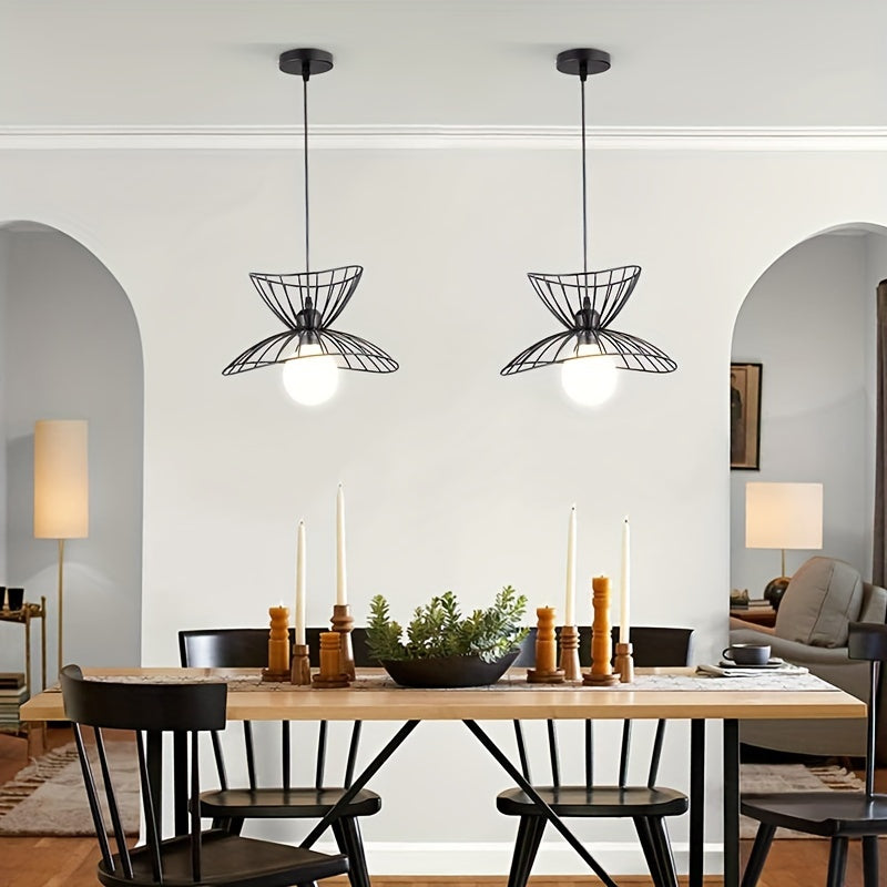 Verstellbare schwarze Pendelleuchte mit retro-industriellem Design | Temsk