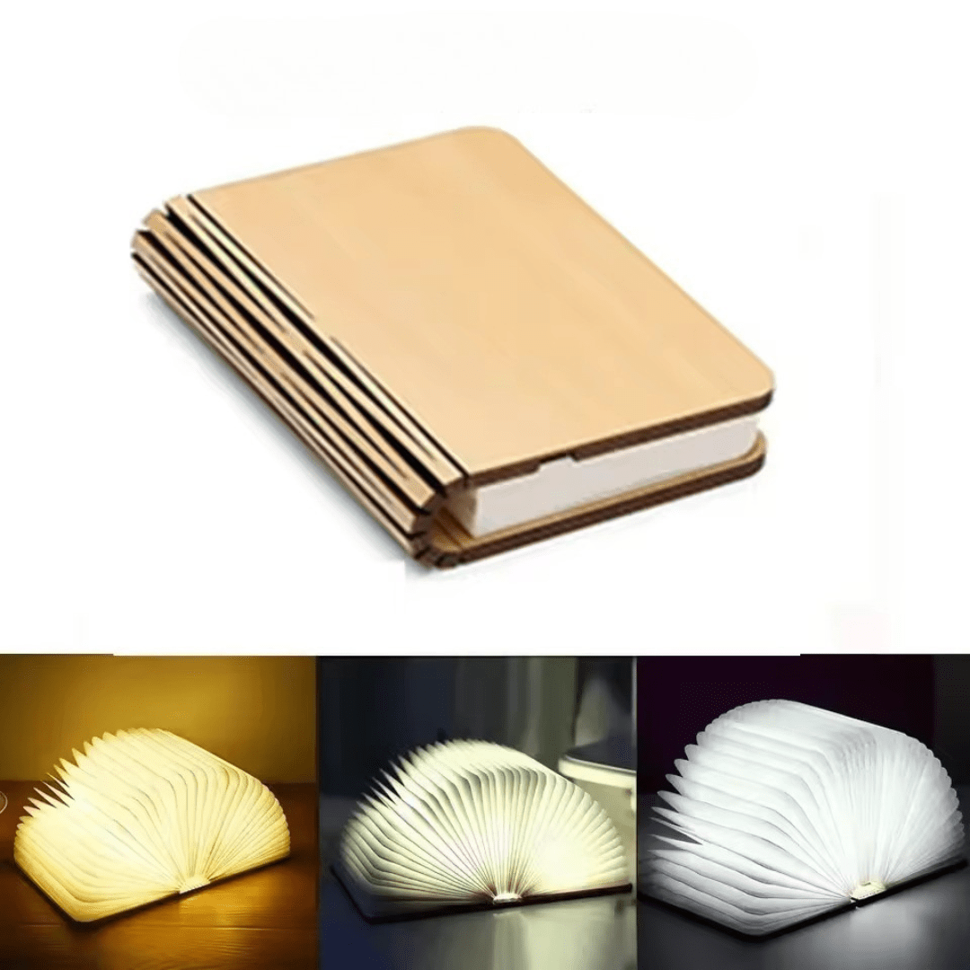 Lumibook 360 Degree Foldable Table Lamp, Rechargeable Ambient Light | Temsk