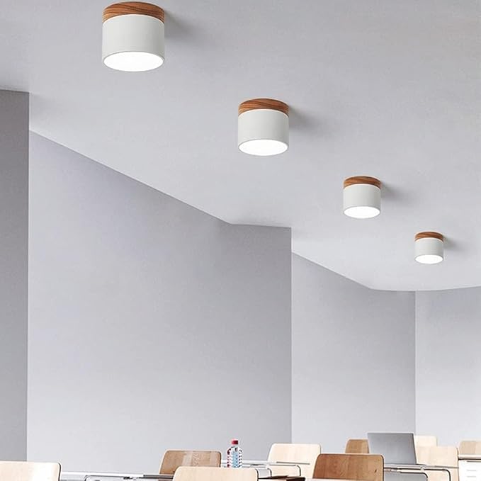 Virel Nordic LED Ceiling Light Minimalist Cylindrical Fixture | Snurv | Temsk