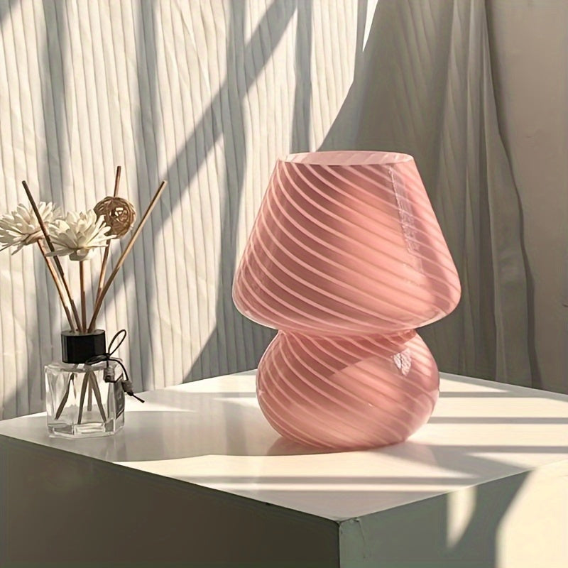 USB Dæmpbar Murano-Stil Glas Svampeinspireret Bordlampe | Temsk