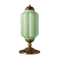 Vintage French Retro Cream Glass Textured Table Lamp Accent | Temsk