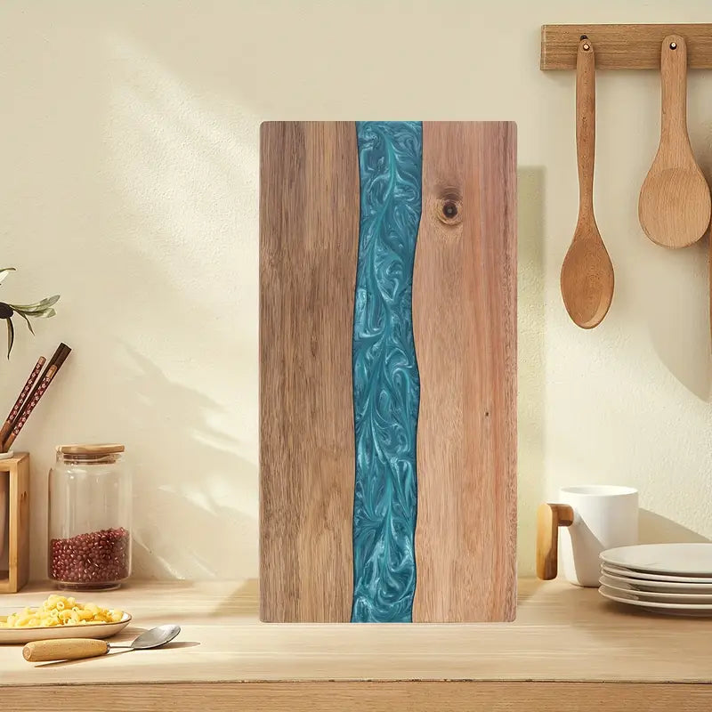 Acacia Wood Resin River Board For Charcuterie And Cheese | Temsk