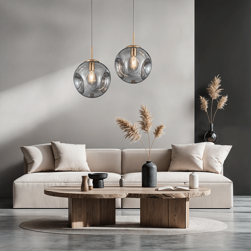 AstraLume Glass Pendant Light Multi Tone Finish For Kitchens And Bathrooms | Temsk