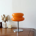 Italian Inspired Glass Lamp Table With Modern Retro Flair | Temsk