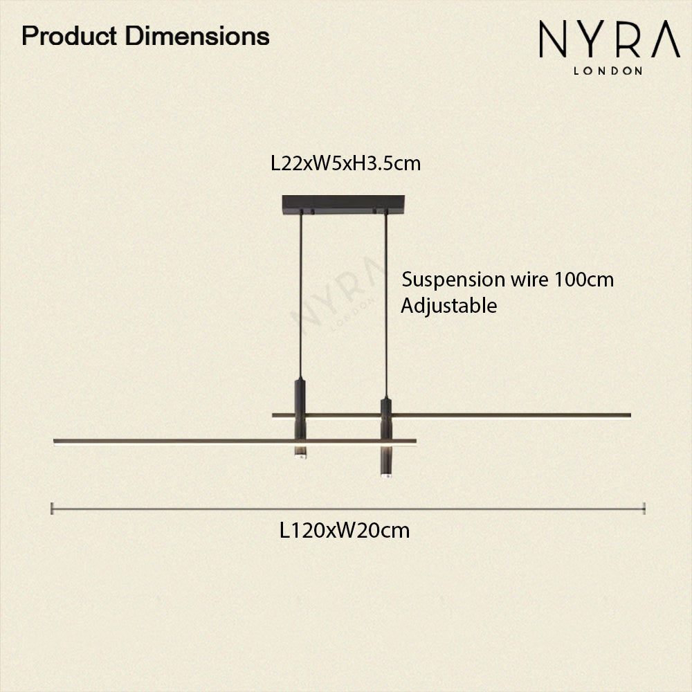 DuoLux Global LED Lamp with 90 to 260 Volt Range Iron and Acrylic Construction | Temsk