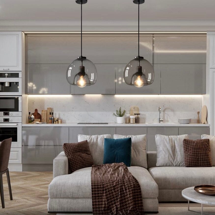 Lampade a sospensione Aurelia in vetro per cucine moderne e altro | Temsk
