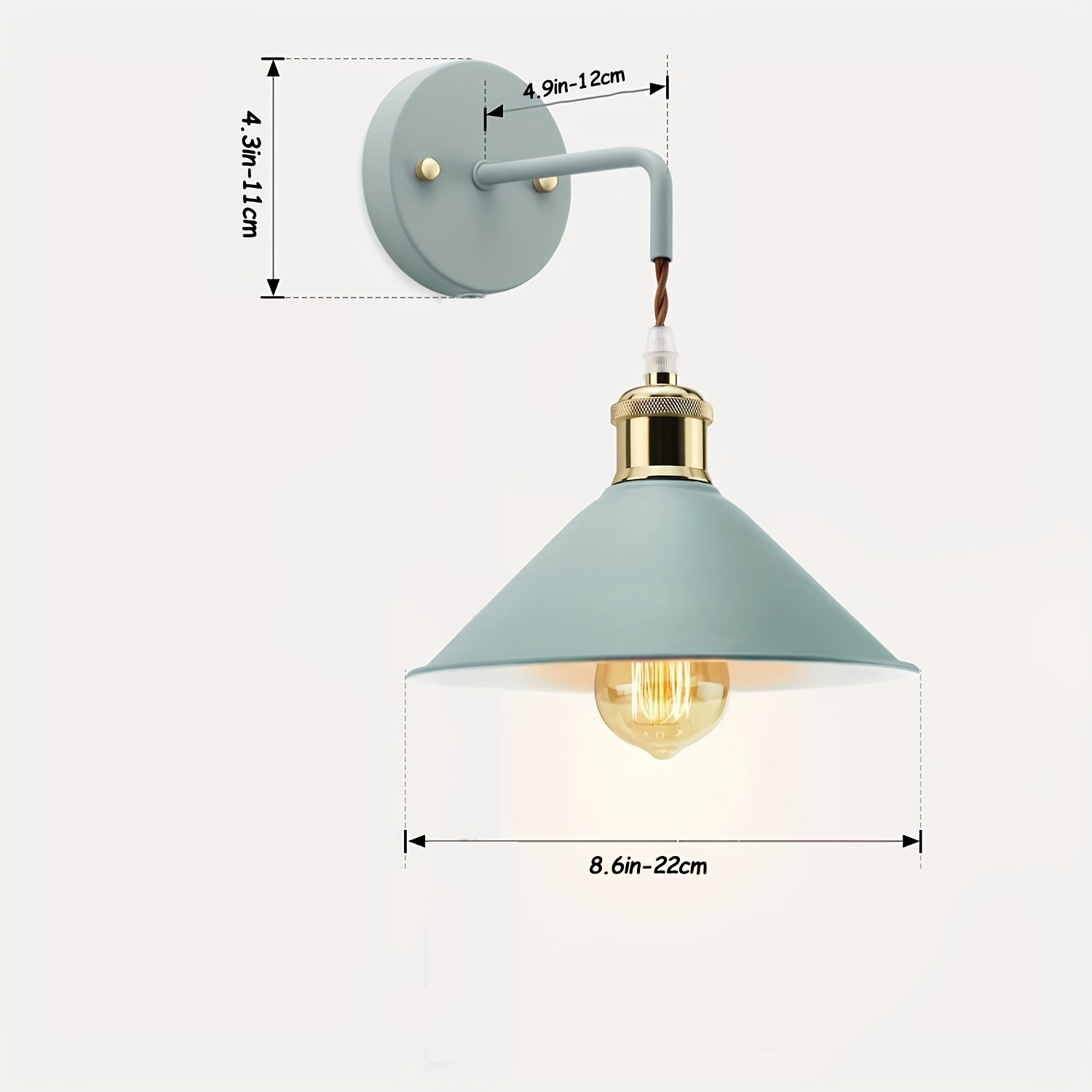 Industrial Oil-Rubbed Metal Wall Sconce For Living Spaces | Temsk